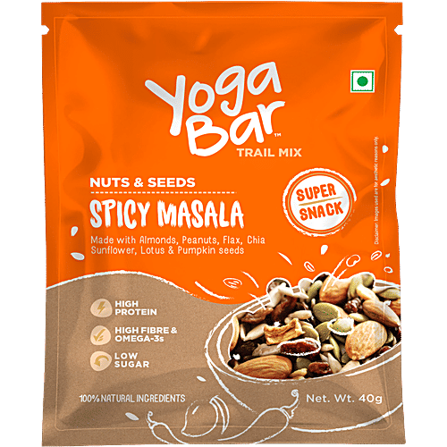 Yoga bar Nuts & Seeds Trail Mix - Spicy Masala, 400 g (10x40 g each) 