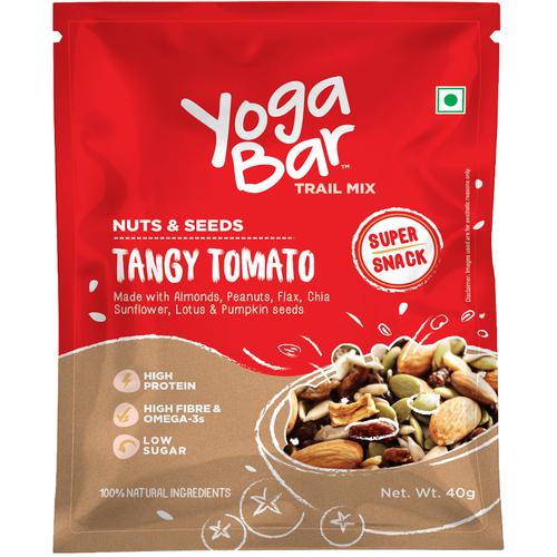 Yoga Bar Nuts & Seeds Trail Mix - Tangy Tomato, 400 g (10x40 g each) High Protein, Low Sugar