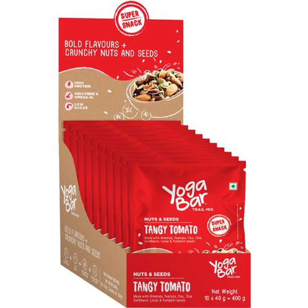 Yoga Bar Nuts & Seeds Trail Mix - Tangy Tomato, 400 g (10x40 g each)