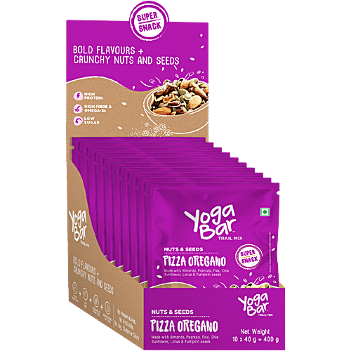 Yoga bar Nuts & Seeds Trail Mix - Pizza Oregano, 400 g (10x40 g each) 