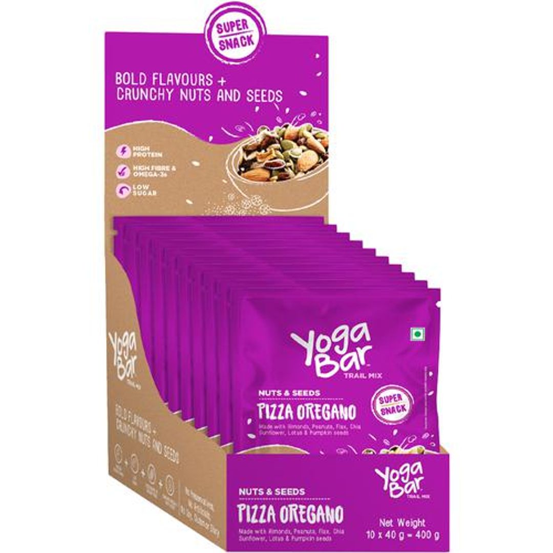 Yoga Bar Nuts & Seeds Trail Mix - Pizza Oregano, 400 g (10x40 g each)