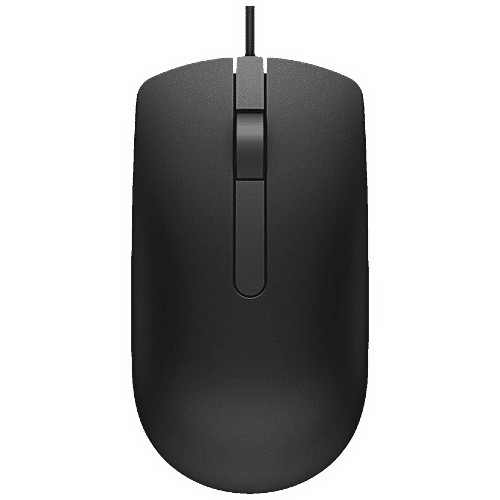 Dell DELL MS116 Wired Performance Mouse (1000 DPI, Contemporary Aesthetic, Black), 1 Unit  
