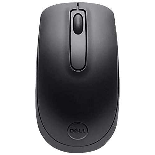 Dell WM118 2.4GHz Wireless Optical Performance Mouse (1000 DPI, Ambidextrous Design, Black), 1 Unit