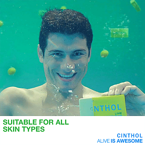 Cinthol Lime Refreshing Deo Soap, 100 g (Pack of 6) 