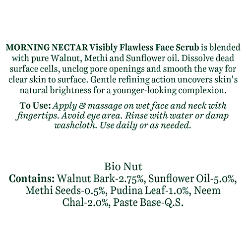 BIOTIQUE Morning Nectar Nourish & Hydrate Face Scrub - For All Skin Types, 50 g  100% Botanical Extracts