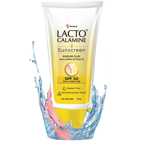 Lacto Calamine Daily Sunscreen Matte Look SPF 50 Pa+++ - Kaolin Clay, 50 g  