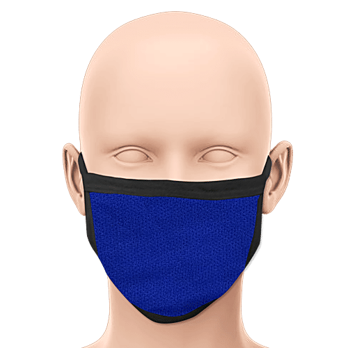 Shipra Commercial Pvt. Ltd. Face Mask - 3 Layer Knitted Mask, Outdoor Protection, Reusable, 7 x 4.75 inch (Pack of 3) 