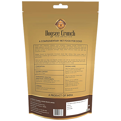 Dogsee Crunch Coconut Training Treat, 150 g Pouch 