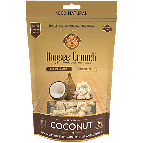 Dogsee Crunch Coconut Training Treat, 150 g Pouch 