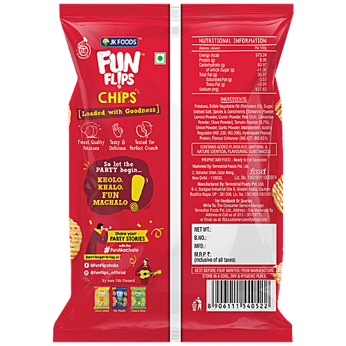 Fun Flips Potato Chips - Tangy Tomato, 52 g  