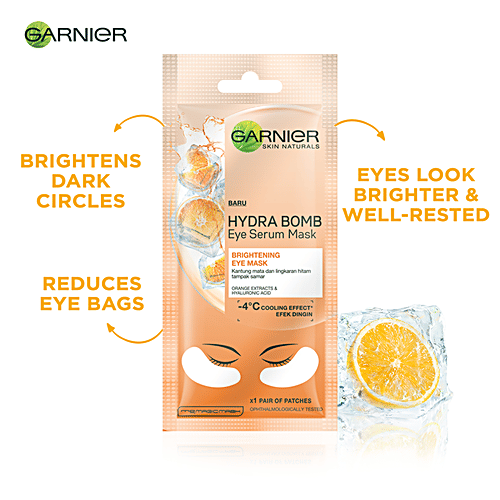 Buy Garnier Hydra Bomb Eye Serum Mask Orange Online at Best Price of