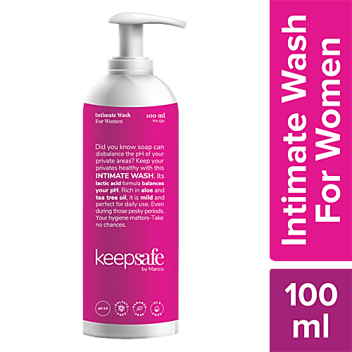 Buy KeepSafe by Marico Intimate Wash for Women Rich in Aloe & Tea