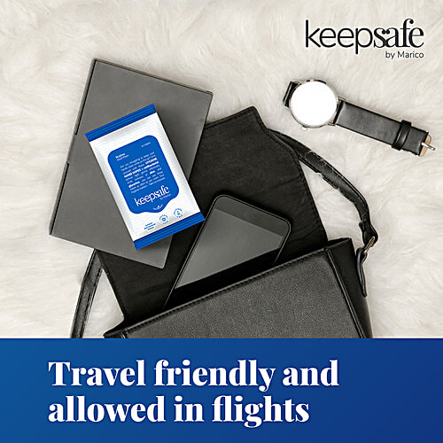 KeepSafe by Marico Hygiene Hand Wipes - Aloe Vera, Non Alcohol, Skin-Friendly, 30 pcs  