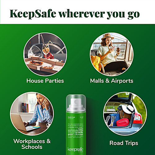 Buy KeepSafe by Marico Toilet Seat Disinfectant Spray Online at Best