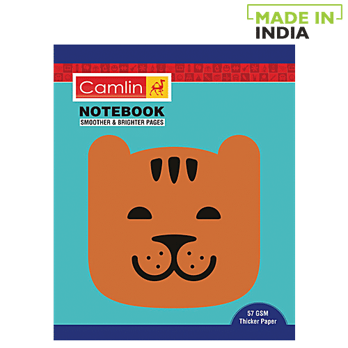 Camlin Small Soft Cover Unruled Design Notebook - 164 Pages, 1 pc  