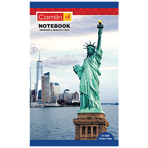 Camlin Long Book Soft Cover Unruled Design Notebook - 172 Pages, 1 pc  