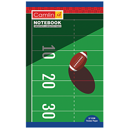 Camlin Long Book Soft Cover Unruled Design Notebook - 172 Pages, 1 pc  