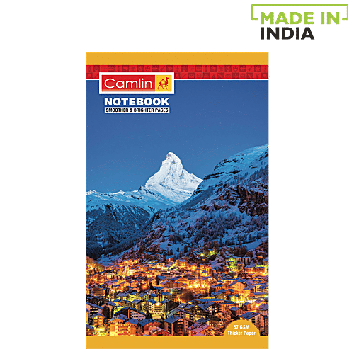 Camlin Long Soft Cover Single Line Design Notebook - 120 Pages, 1 pc  