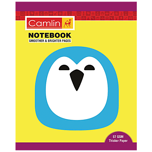 Camlin Small Soft Cover Four Lines Design Notebook - 164 Pages, 1 pc  