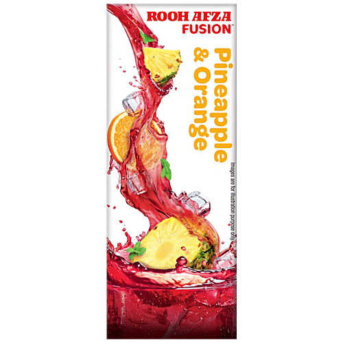 Rooh Afza Fusion Fusion - Pineapple + Orange, 180 ml Tetra Pak 