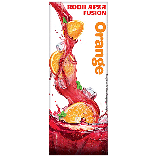 Rooh Afza Fusion Fusion Orange, 180 ml Tetra Pak 