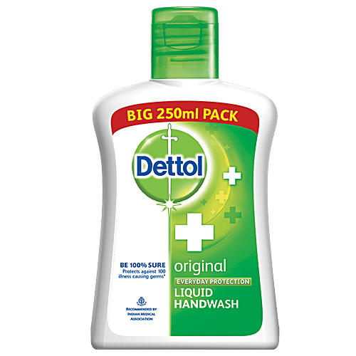 Dettol Liquid Handwash - Original Hand Wash Germ defence Formula | 10x Better Germ Protection, 250 ml Refill Pack