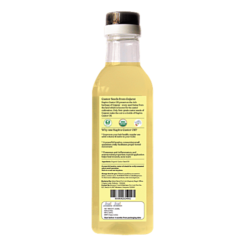 Buy Kapiva Ayurveda Organic Castor Oil Healthier Hair & Skin Online