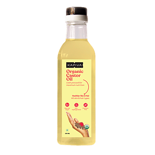 Buy Kapiva Ayurveda Organic Castor Oil Healthier Hair & Skin Online