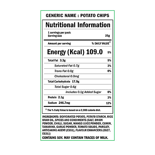 BRB Popped Potato Chips - Bhel Flavour, 25 g Pouch Not Baked, Not Fried