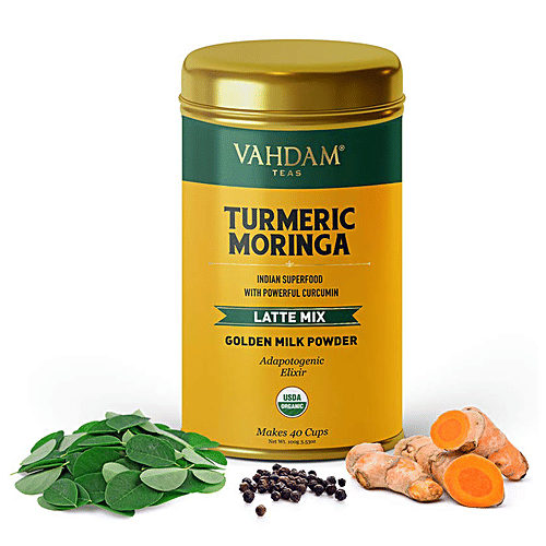 Buy Vahdam Golden Milk Powder With Curcumin Organic Turmeric Moringa