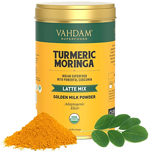 Buy Vahdam Golden Milk Powder With Curcumin Organic Turmeric Moringa