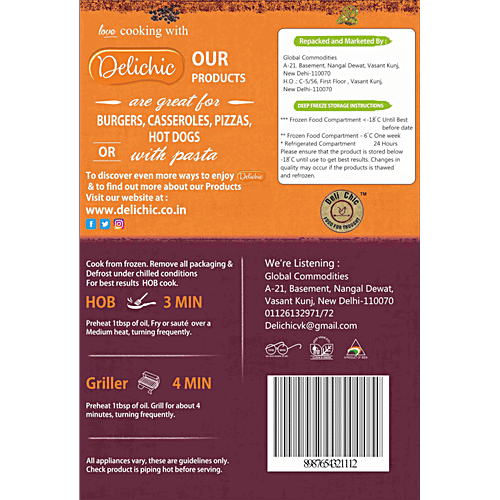 Deli Chic Chicken Plain Sausages, 250 g  