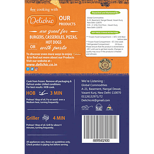 Deli Chic Pork Bacon Slice, 250 g  High in Protein