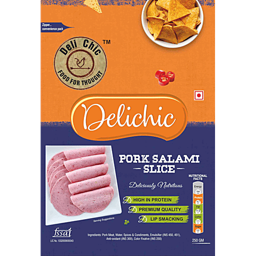 Deli Chic Pork Salami Slice, 250 g  