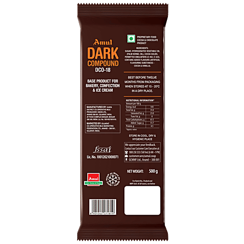 Buy Amul Dark Compound Slab Dco18 Online at Best Price of Rs 155