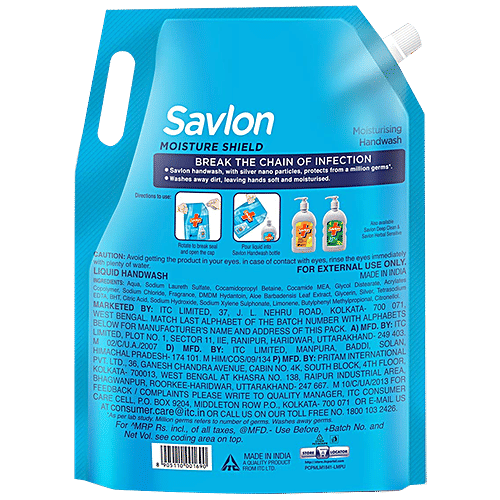 Savlon Handwash Moisture Shield, 1.5 L  