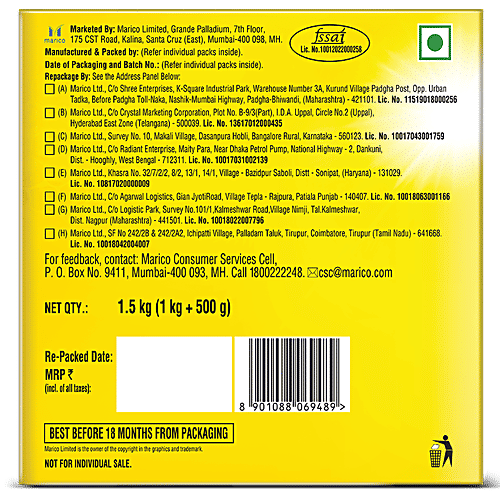 Saffola Pure Honey - Super Saver Pack, 1.5 Kg Jar 