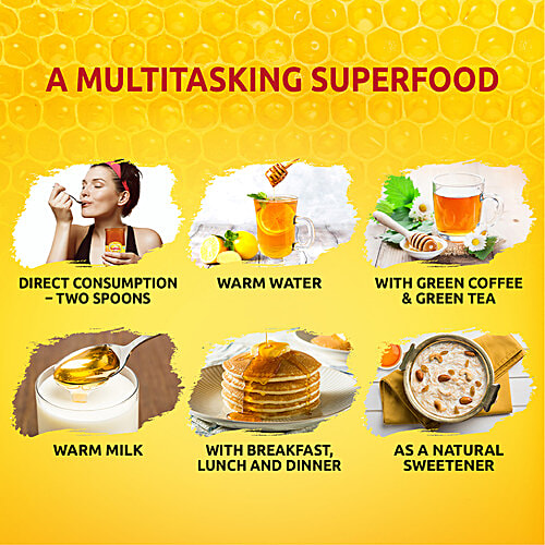 Saffola Pure Honey - Super Saver Pack, 1.5 Kg Jar 