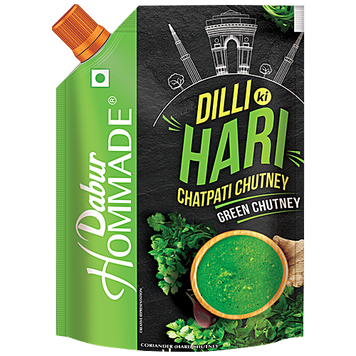 Dabur Hommade - Dilli Ki Hari Chatpati Chutney, 200 g  Only Choicest Ingredients & Spices