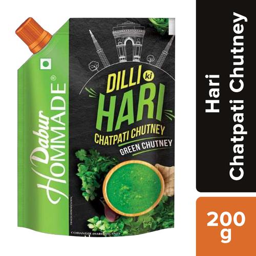 Dabur Hommade - Dilli Ki Hari Chatpati Chutney, 200 g  