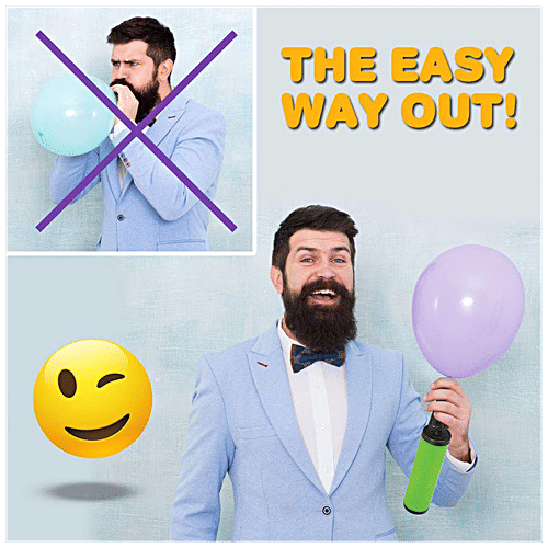 Se7en Balloon Pump, Easy To Use, For Latex & Decorative Balloons, Manual, 1 pc  