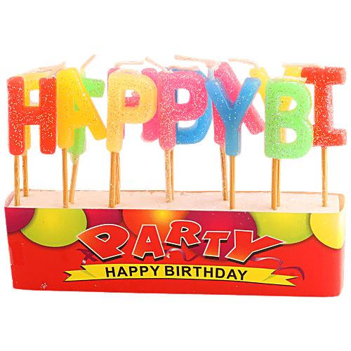Se7en Birthday Parties Candle, 1 pc  Multicolour Candle
 Birthday Decoration