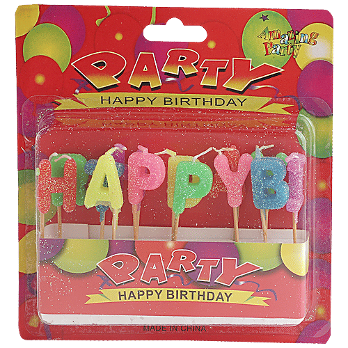 Se7en Birthday Parties Candle, 1 pc  Multicolour Candle
 Birthday Decoration