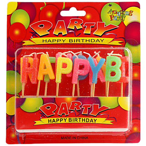 Se7en Birthday Parties Candle, 1 pc  Multicolour Candle
 Birthday Decoration