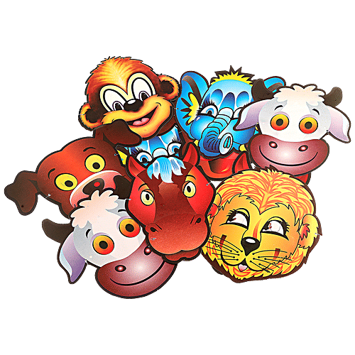 Se7en Paper Mask - For Costume Parties, Cosplays, Dress Ups, Assorted, 10 pcs