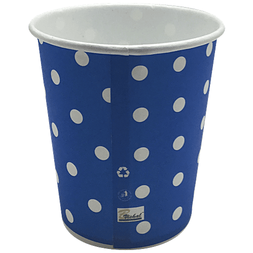 B Vishal Paper Glass - Polka Dot, Assorted, 560 x 52 MM (Pack of 10) 