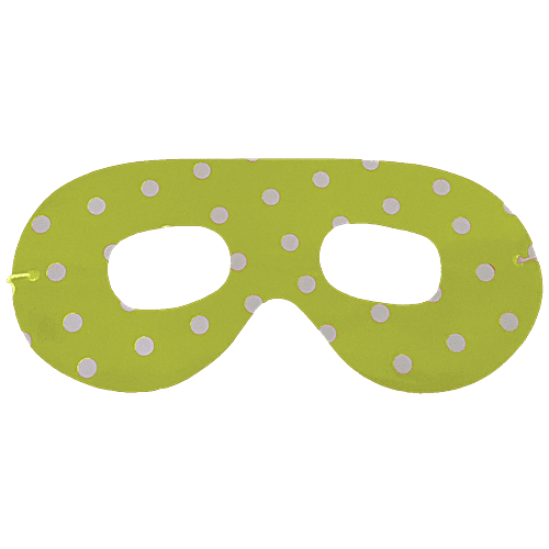 B Vishal Eye Mask - Polka Dotted, Assorted Colour, 458 x 38 mm (Pack of 10) 