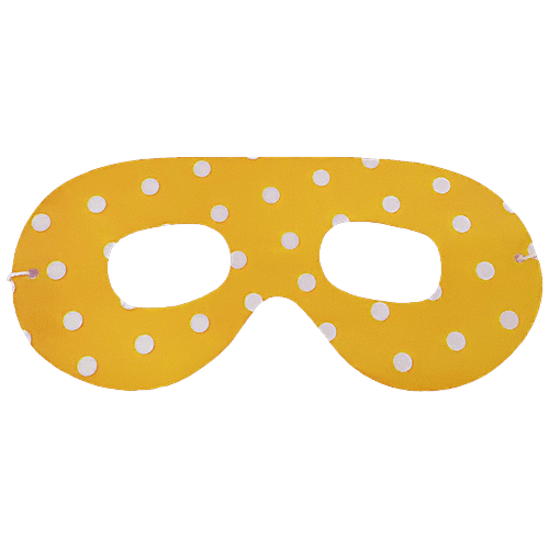 B Vishal Eye Mask - Polka Dotted, Assorted Colour, 458 x 38 mm (Pack of 10) 