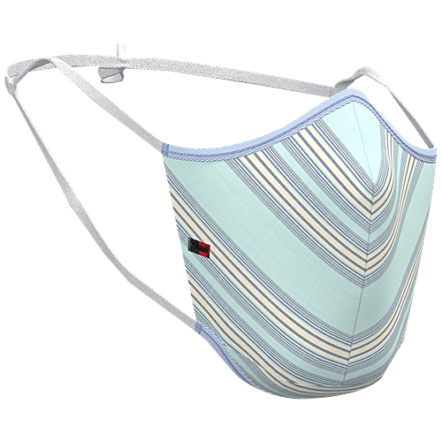 Buy Peter England Face Mask, 3 Ply With Nose Clip Assorted Colour