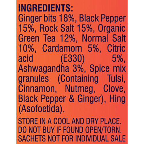 Care Spice Green Tea With Ashwagandha, 25 g (10 bags x 2.5 g each) No Sugar & Fat